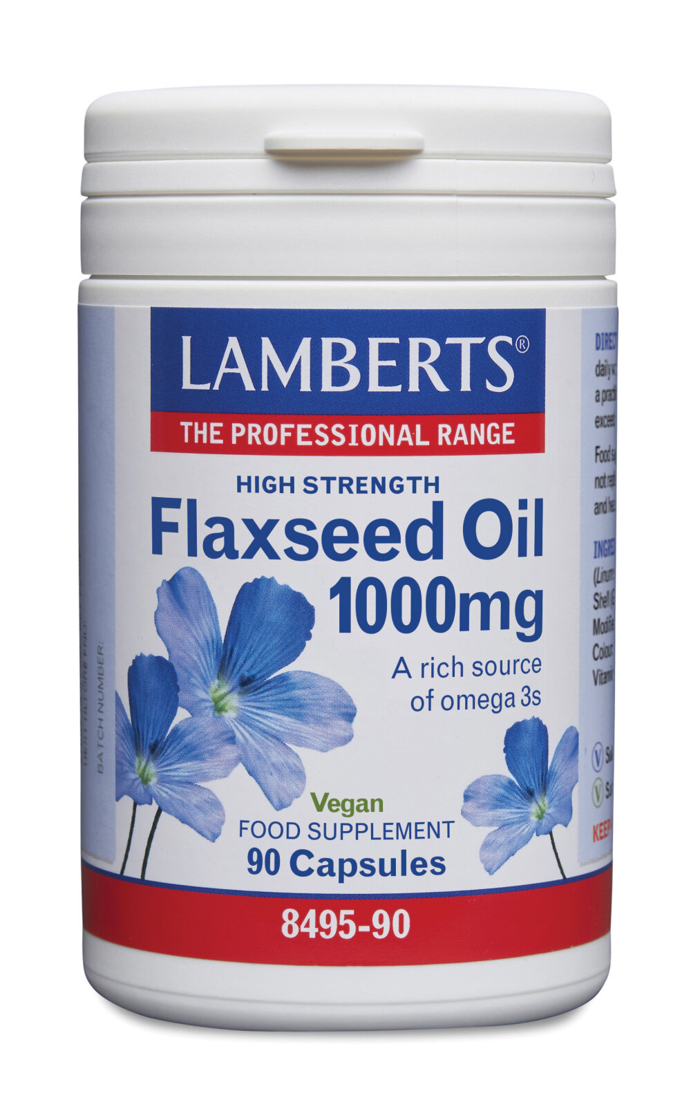 Lamberts Olio di semi di lino 1000mg | Omega-3 Vegetale