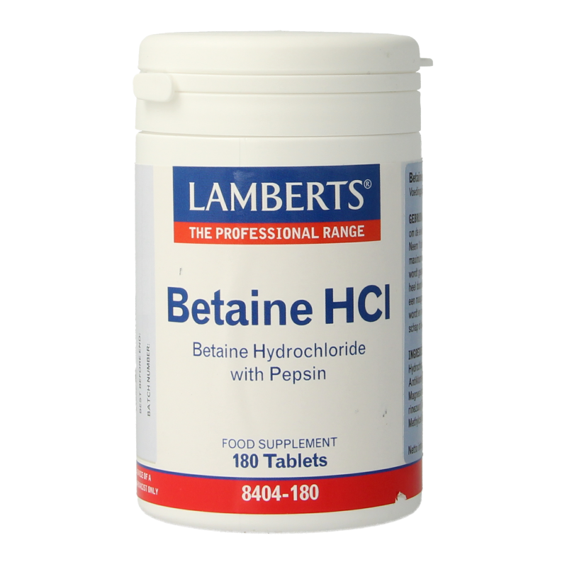 Lamberts Betaina HCL/Pepsina - Supporto Digestivo Completo