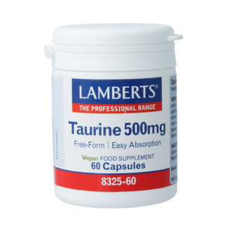 Lamberts Lamberts Taurina 500mg 60 Cápsulas vegetarianas