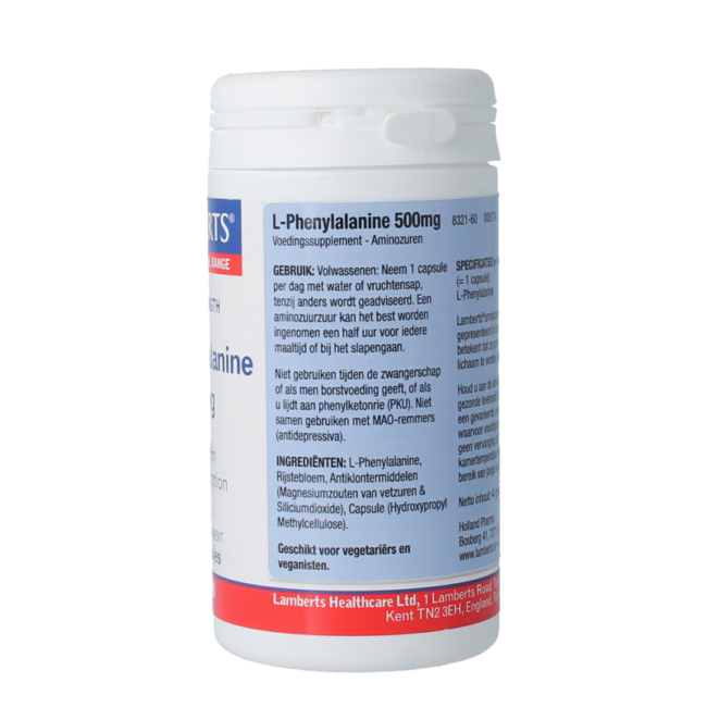 Lamberts L-Phenylalanin 500mg 60 Kapseln