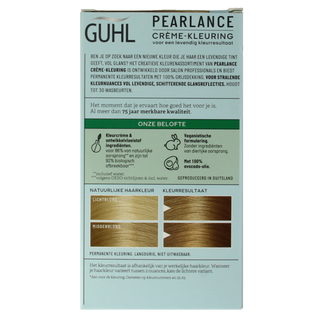 Guhl Pearlance intensieve cremekleuring 82 lichtgoudbl 1 Set