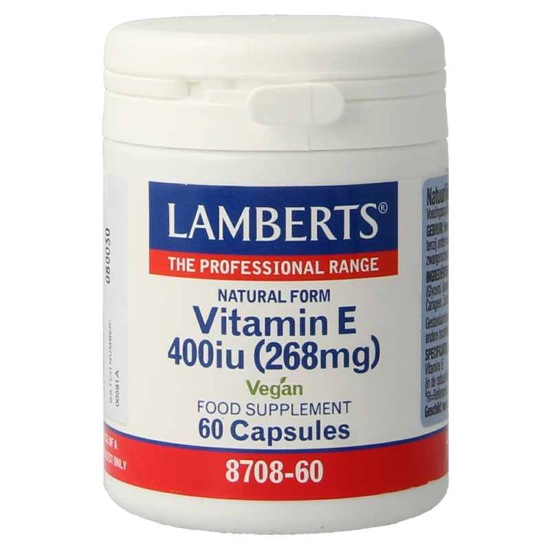 Lamberts Vitamina E 400 ui 60 caps