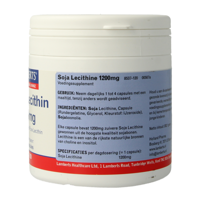Lamberts Lecitina 1200 mg 120 cápsulas