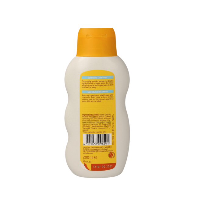 Calendula baby cream bath 200 Millilitres