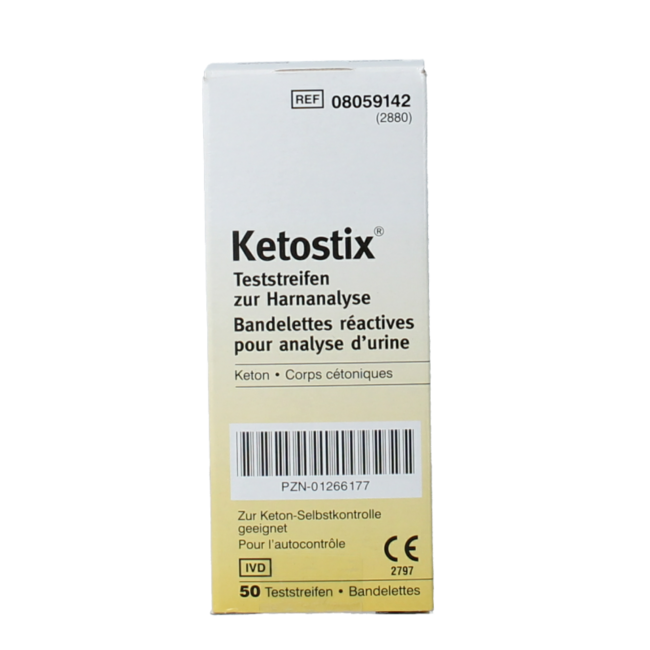 Tiras reactivas Ketostix 50 unidades