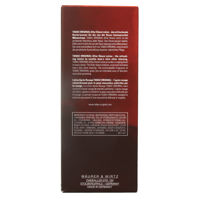 Loción aftershave Tabac Original 200 mililitros