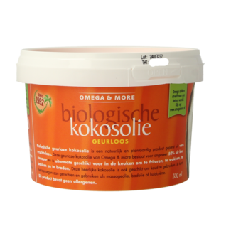 Omega & More Kokosolie geurloos bio 500 Milliliter