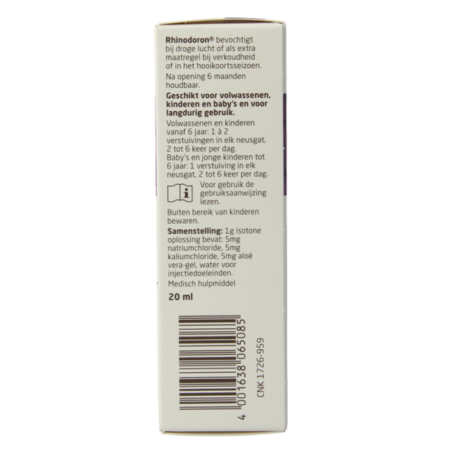 Rhinodoron nasal spray 20 Millilitres