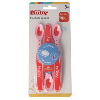 Nuby Cuillères thermosensibles 3+ mois assorties 3 pièces