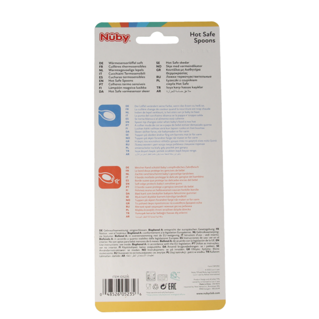 Cuillères thermosensibles 3+ mois assorties, lot de 3