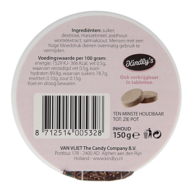 Zwart wit zoet XL 150 g