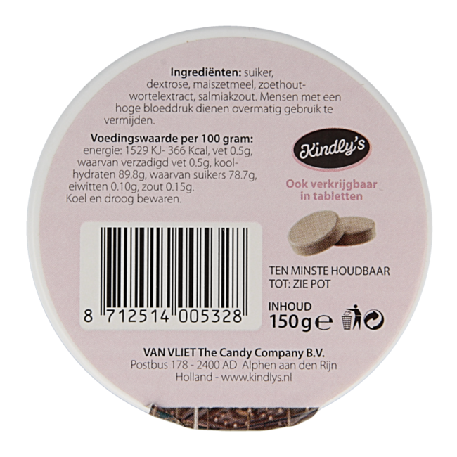 Zwart wit zoet XL 150 Gram