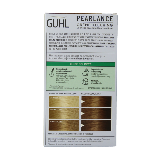 Tinta Crema Intensiva Guhl Pearlance 72 Biondo Medio 1 Set