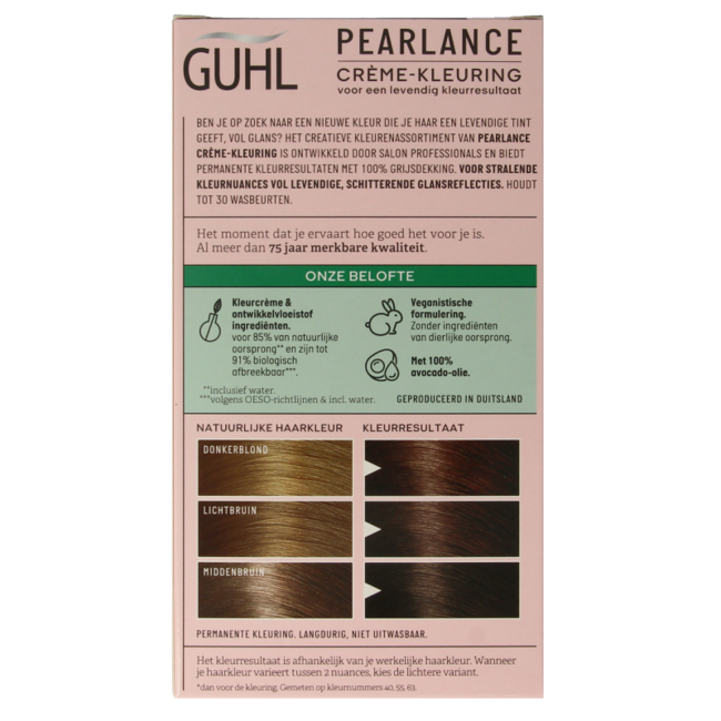 Guhl Pearlance Intensive Cream Colour 52 Light Golden Brown 1 Set