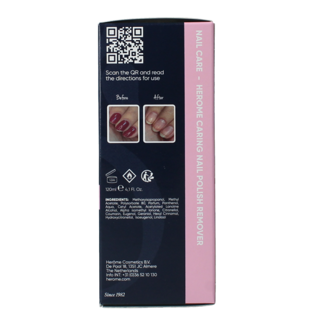 Caring nailpolish remover 120 Millilitres