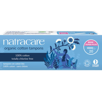 Natracare Tampones de algodón super+ 20 unidades