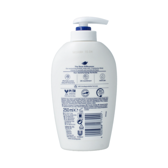 Sapone Liquido Nutriente per Mani con Dosatore, 250 ml
