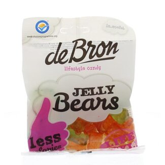De Bron De Bron Gummibärchen/Jelly Bears zuckerfrei 90 Gramm