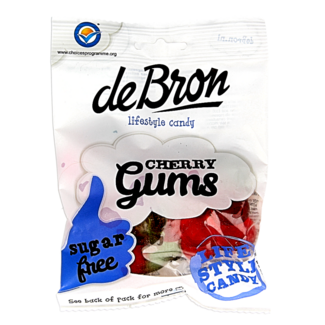De Bron De Bron Gomas de cereza sin azúcar 90 gramos