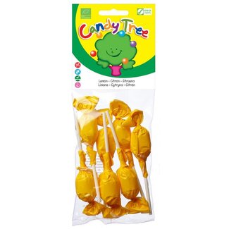 Candy Tree Candy Tree Piruletas de limón bio 7 unidades