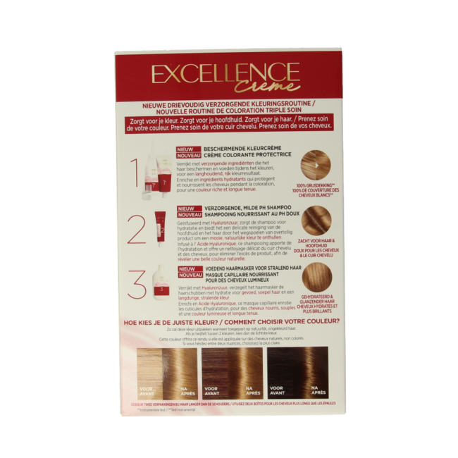 Excellence Crème 7.3 Rubio Dorado 1 set