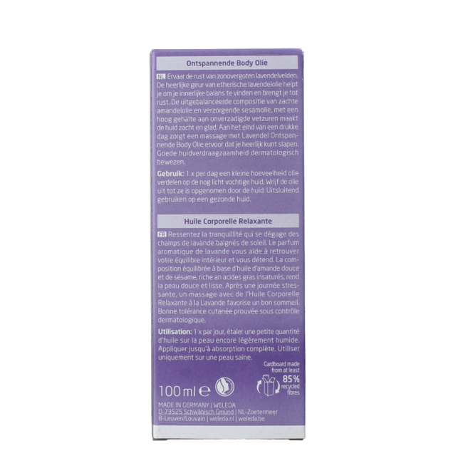 Huile relaxante pour le corps à la lavande 100 ml