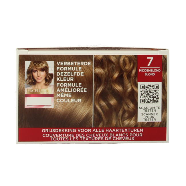 L'Oréal Excellence 7 Medium Blonde 1 Set