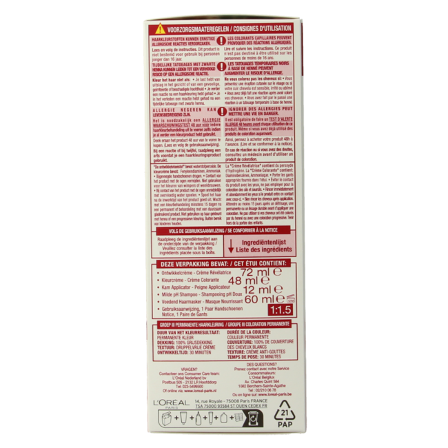 Excellence Excellence 7 średni blond 1 Zestaw