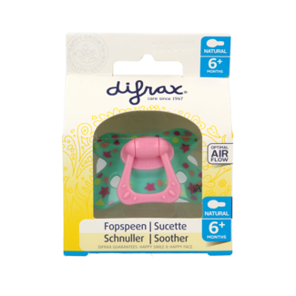 Difrax Natural soother 6+ months with ring 1 piece