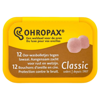 Ohropax Zatyczki do uszu Ohropax Classic, 12 sztuk