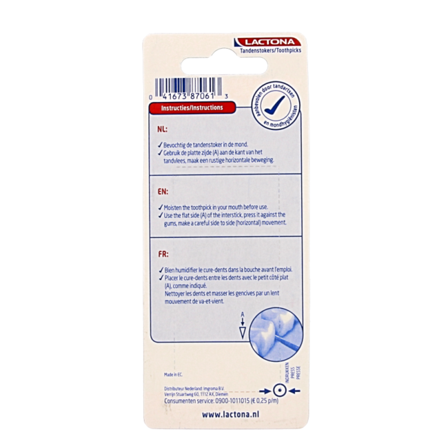 Lactona Tandenstokers intersticks 100 Stuks