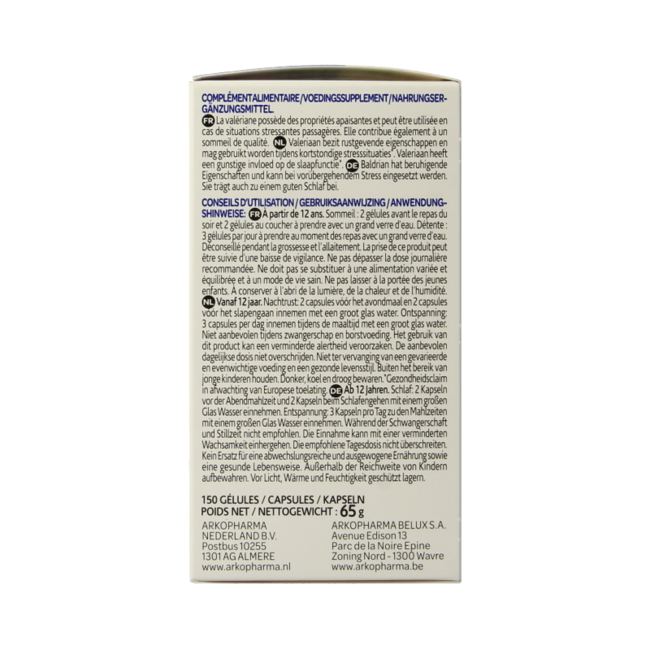 Arkogélules Valériane bio 150 Gélules