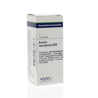 VSM VSM Kalium muriaticum D30 10 Grammi