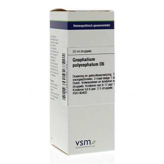 VSM VSM Gnaphalium polycephal D6 20 Millilitre