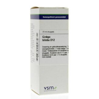 VSM VSM Ginkgo biloba D12 20 mililitros