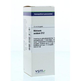 VSM VSM Nitricum acidum D12 20 Millilitres