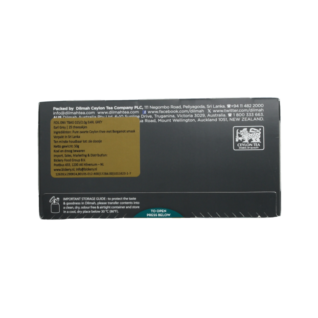 Dilmah Earl grey classic 25 Zakjes