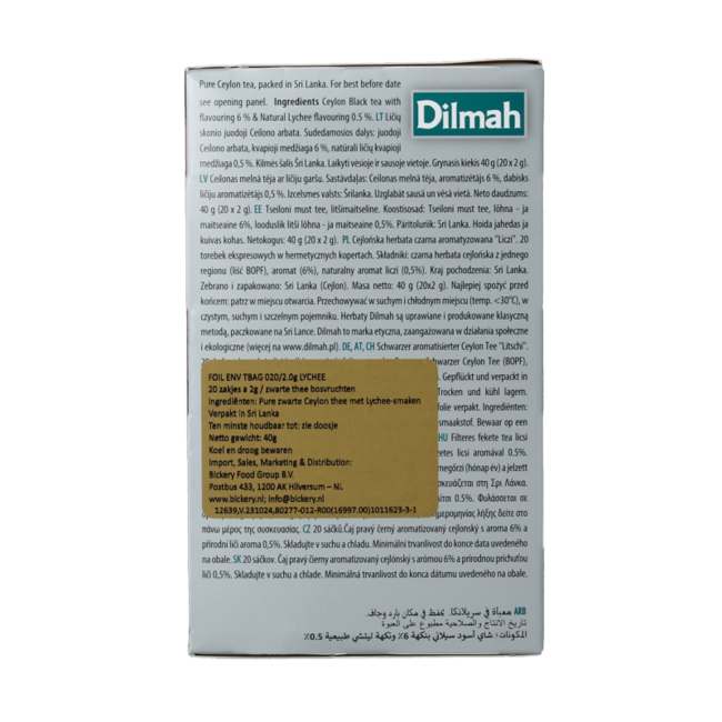 Dilmah Lychee fun tea 20 Zakjes