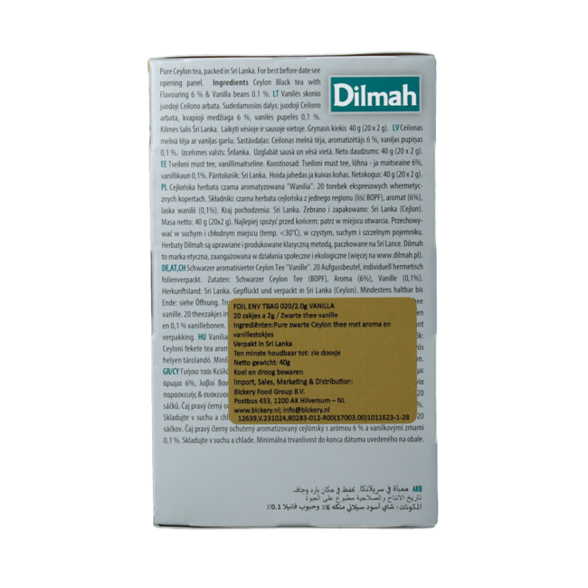 Dilmah Vanilla fun tea 20 bolsitas