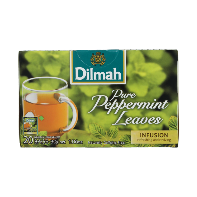 Dilmah Peppermint tea herbal infusion 20 bags