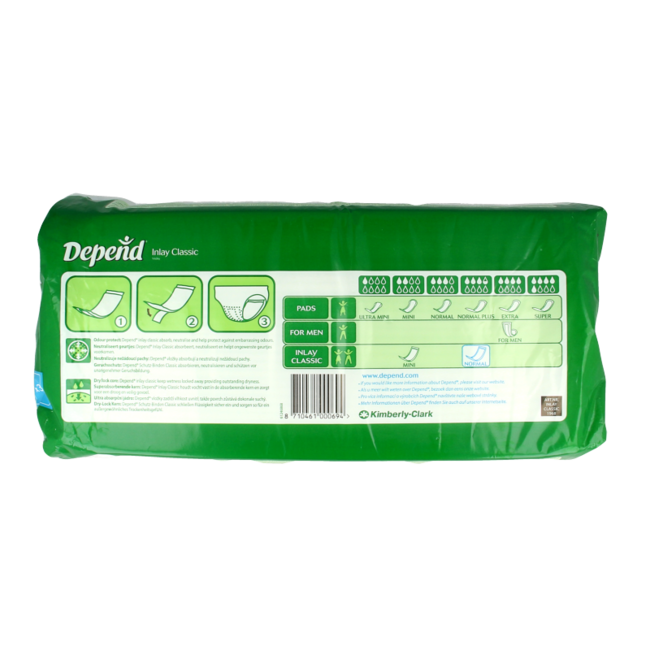 Depend Inlay normaal 30 Stuks