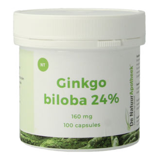 Natuurapotheek Natuurapotheek Ginkgo biloba 24% 160mg 100 Capsules
