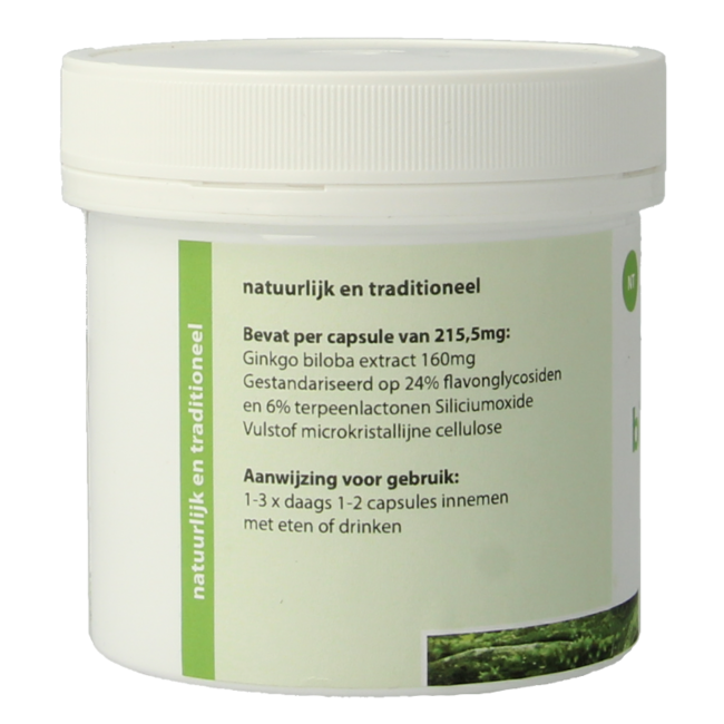 Natuurapotheek Ginkgo biloba 24% 160mg 100 cápsulas