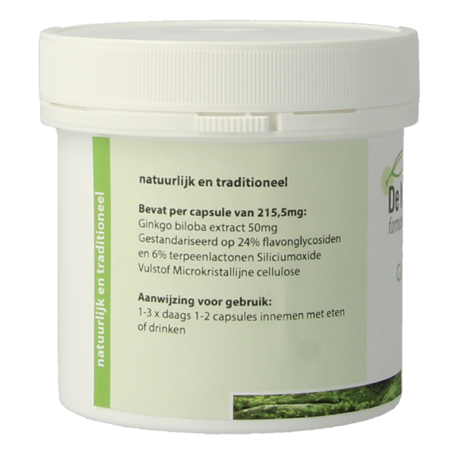 Natuurapotheek Ginkgo biloba 24% 50mg 100 Kapseln