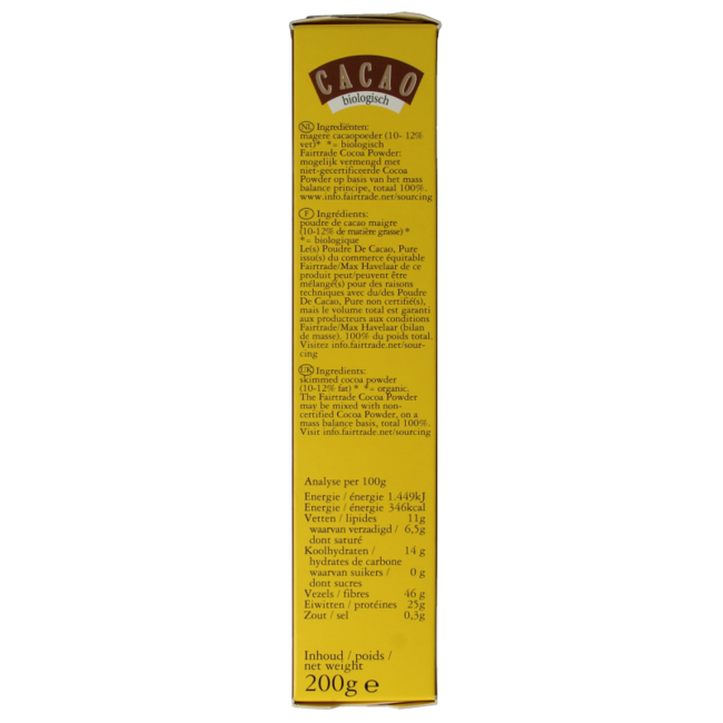 Organic Cocoa 200 Gram