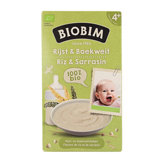 Biobim Biobim Organic Baby Rice & Buckwheat 4 Months 200g