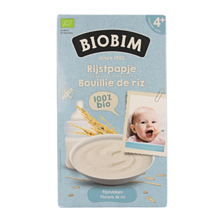 Biobim Pappa di riso biologica per neonati 4 mesi 200 Grammi
