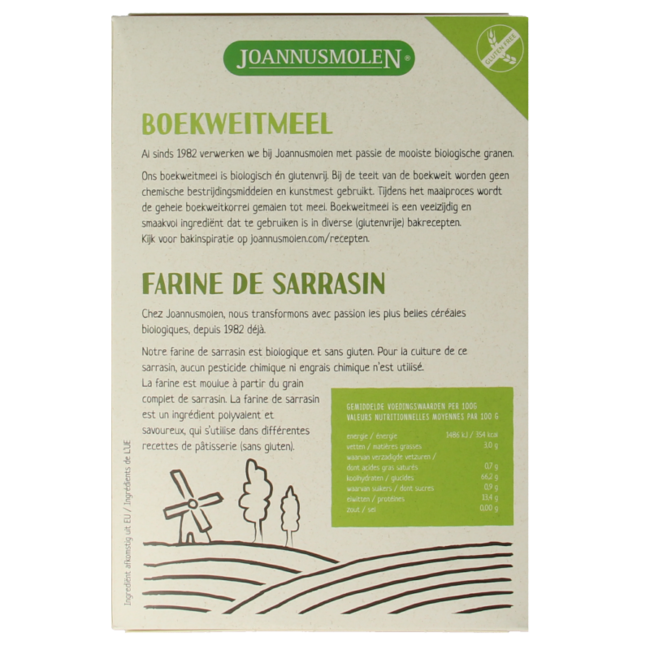 Mąka gryczana pierwszego wyboru bio 350 gramów