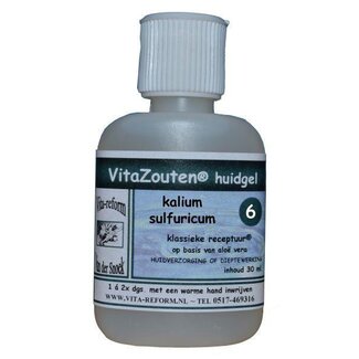 Vitazouten Vitazouten Kalium sulfuricum skin gel no. 06 30 Millilitres