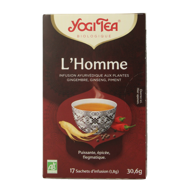 Yogi Tea Homme Bio 17 sachets